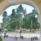 Yani Pearl & Martin Martis - sound check before a concert